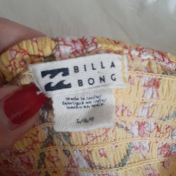 Billabong Floral Paradise Days Mini Dress Size Large - Picture 6 of 11